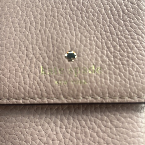 KATE SPADE Blush Pink Leather phone case and wallet on a chain. - Picture 2 of 6